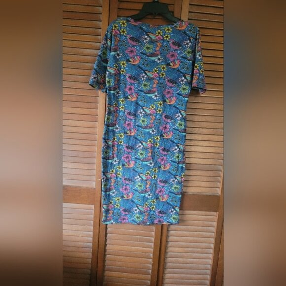 LuLaRoe Multicolor Patterned Dress - Picture 1 of 9